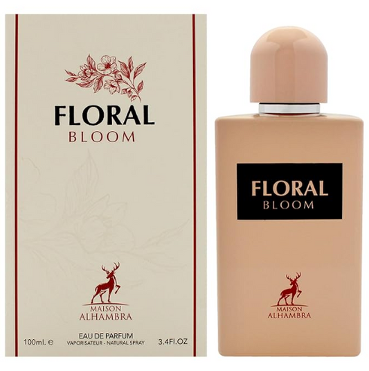 Floral Bloom by Maison Alhambra – A Refreshing Woody Floral Perfume for Women