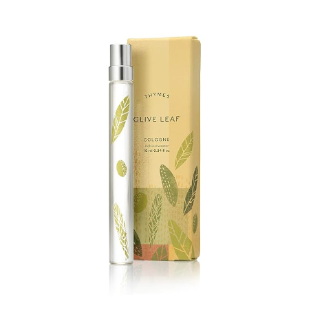 Thymes Cologne Spray Pen – Olive Leaf, 0.34 Fl Oz, Fresh & Long-Lasting Fragrance