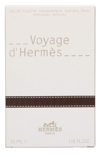 Hermes Voyage D'Hermes Unisex Eau de Toilette Spray 1.18 oz – Refillable Luxury Fragrance