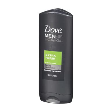 Dove Men Care, Body & Face Wash, Extra Fresh, Pack of 3, (13.52 Fl. Oz/400 ml Each)