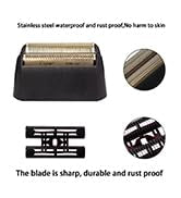 3 Pack Professional Shaver Shaper Replacement Super Close Gold Foil and Cutter Bar Assembly, Super close Shaving for Professional Barbers and Stylists,Compatible with Wahl 5