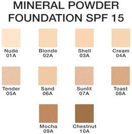 Jolie Mineral Powder Foundation SPF 15 (w/sponge) - Hypoallergenic (Shell)
