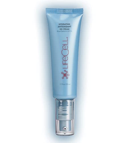 LifeCell All-In-One Anti-Aging Illuminating Tinted Moisturizer with SPF 30 | Antioxidant | Hydrating Lightweight Foundation, Blocks UV Rays,(1.7 oz, Sheer)