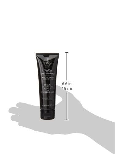 Taylor of Old Bond Street Jermyn Street Luxury Aftershave Cream for Sensitive Skin 75ml, 2.5 Ounce after shave lotion (06020-1)