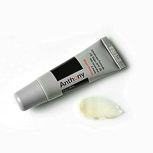 Anthony 25 SPF Lip Balm with Sunscreen for Lips – Contains Green Tea Extract, Shea Butter & Vitamin E – Moisturizing Repair Care Treatment for Chapped & Dry Lips - Blood Orange Flavor - 4 Pack