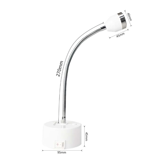 Touch-Control 9W UV LED Nail Lamp - Portable Rechargeable Gel Dryer with Adjustable Gooseneck for Gel X & Semi-Cured Strips, Home & Salon Use