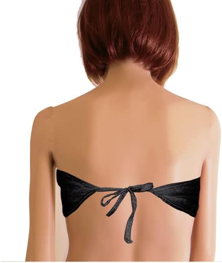 Disposable Extra Large Size Black Bra with tie 50 Pack for Spray Tanning