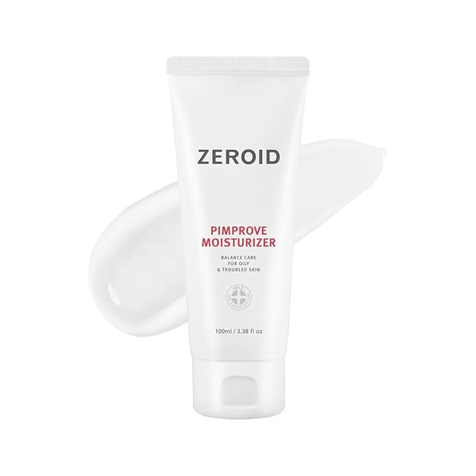 ZEROID | Pimprove Moisturizer Cream | Hyaluronic Acid Moisturizer Face Cream | Korean Face Lotion for Women and Men | Korean Skin Care | Skin Barrier Moisturizing Facial Care | 3.38 fl oz (100ml)