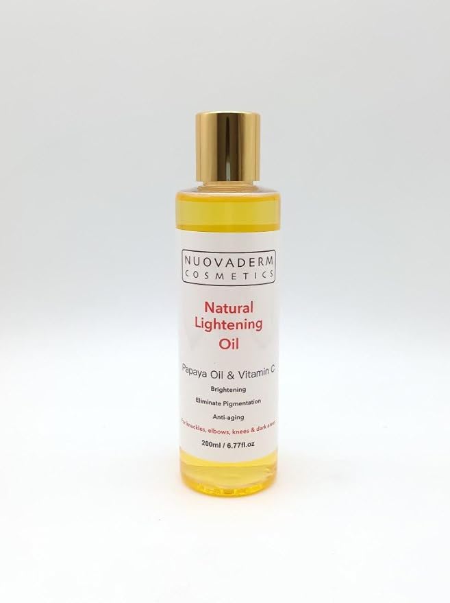 Natural Brightening Oil with Papaya, Vitamin C & Vitamin E for All Skin Types - Anti-Aging Brightening Serum for Face & Body - Moisturizing Face Oil for Fine Lines, Skin Rejuvenation