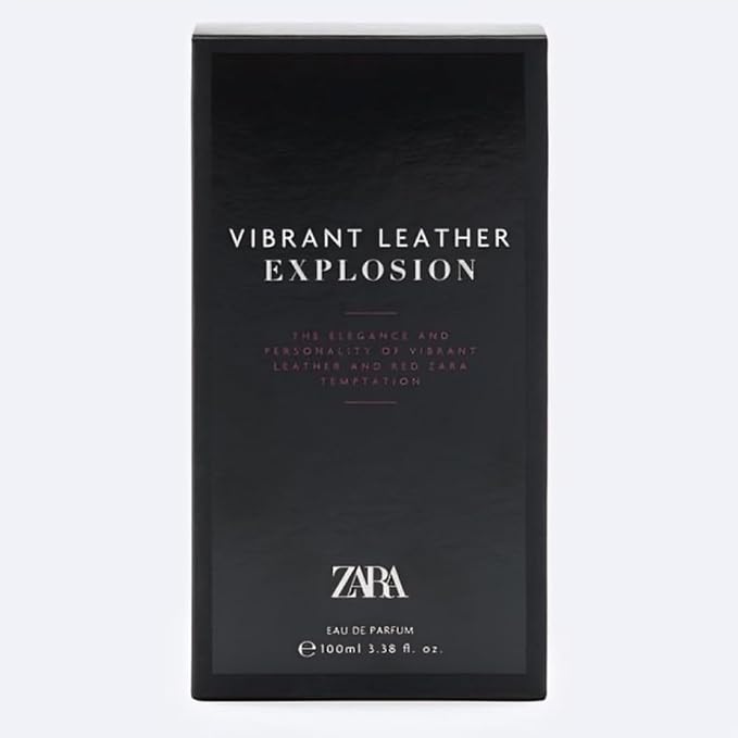 Zara Vibrant Leather Explosion Cologne for Men EDP Eau De Parfum 100 ML (3.38 FL OZ)