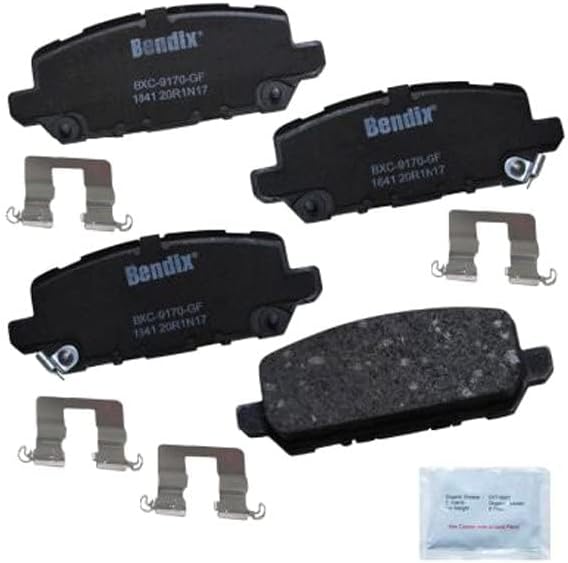 Bendix Priority1 CFC1841 Ceramic Rear Brake Pads for Honda CR-Z 2016, HR-V 2022-2016