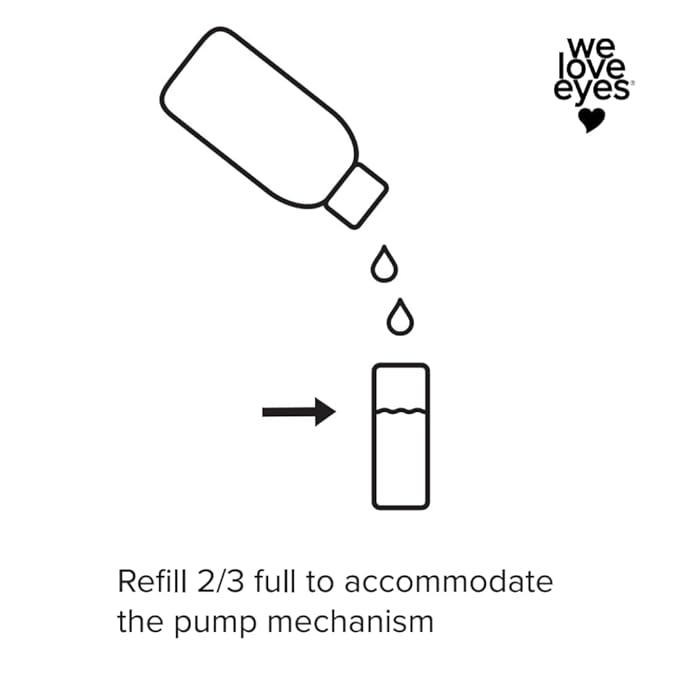 We Love Eyes - Tea Tree Water Eyelid Foaming Cleanser 250mL Refill Size - For Eyelash Extension Home Care, Extend Lash Retention, Non-Irritating Formula