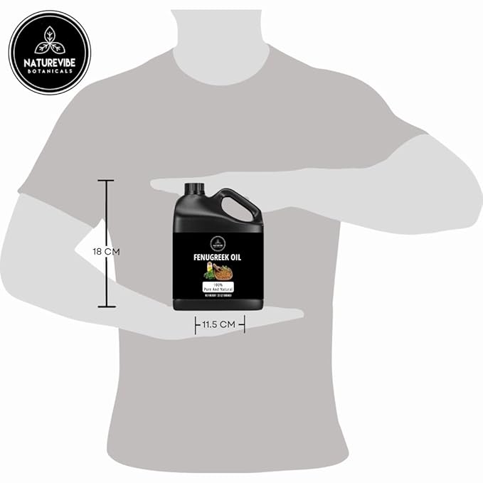 Naturevibe Botanicals Fenugreek Oil 32 Ounces | 100% Pure and Natural | Great for Skin Care and Hair Care