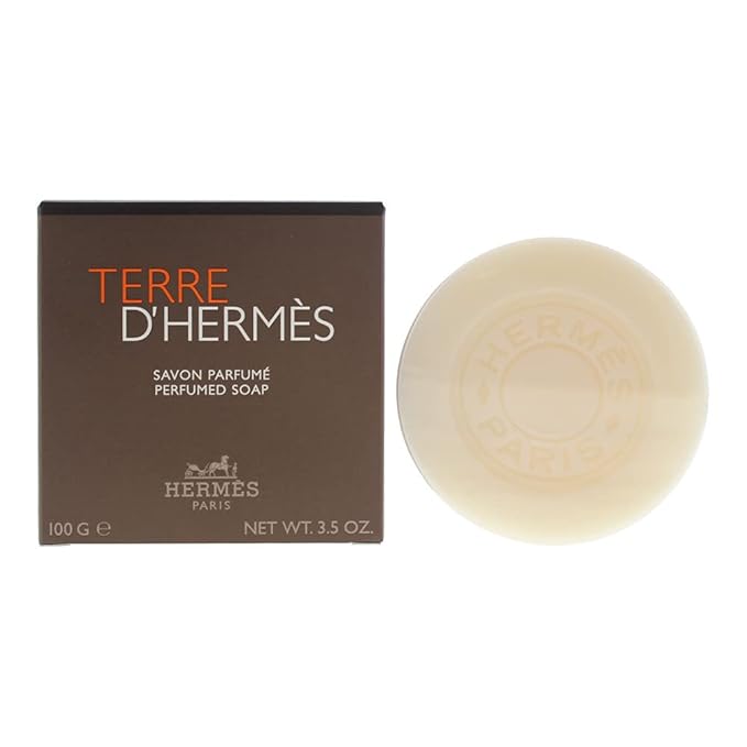 HERMES Terre D'hermes Perfumed Body Soap for Men 3.5 Ounce