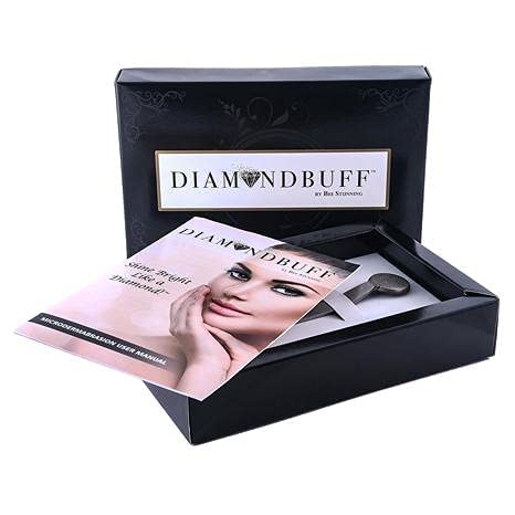 DIAMONDBUFF Microdermabrasion Face Exfoliator Tool with Refined Radiance Cream, at home facial exfoliator tool | fade the appearance of blemishes, dark spots, enlarged pores, fine lines & wrinkles.