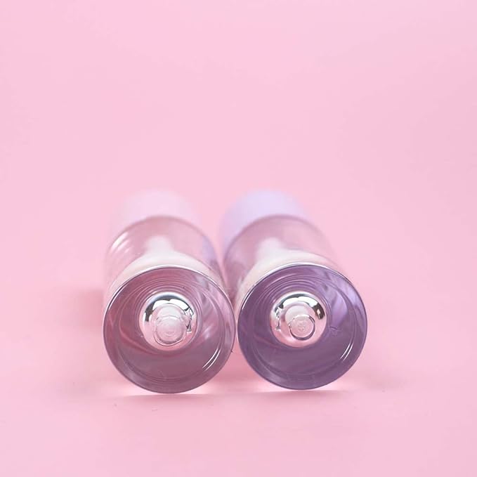 COSIDEA 30pcs White Empty 6ml 0.2oz Lip Gloss Tubes with Big Doe Foot Wand,Round Lipgloss Containers,Concealer Tube Cosmetic Packing Container Bulk Wholesale