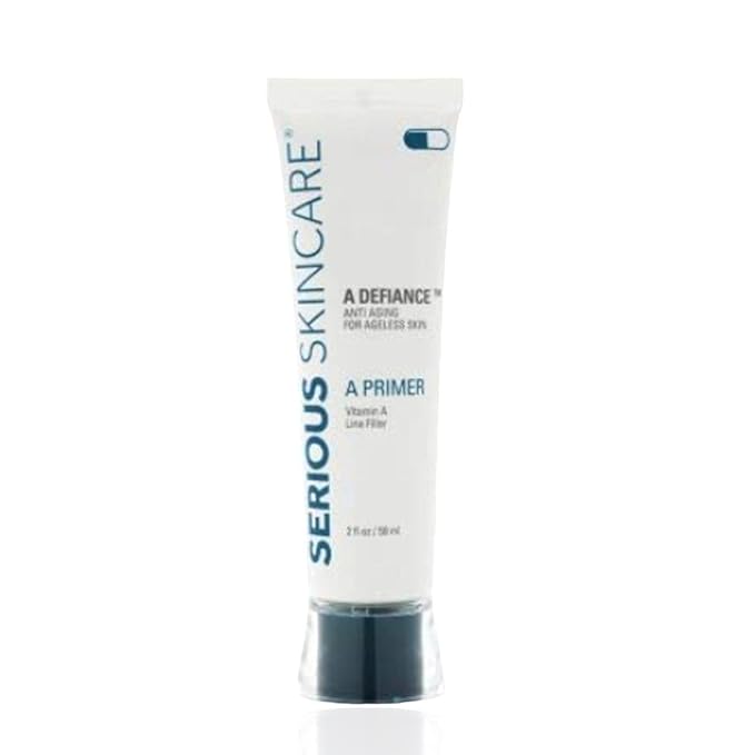 Serious Skincare A Primer - Vitamin A Line and Wrinkle Filler - Blur Pores - Makeup Primer for Flawless Smooth Skin - 2 Fl. Oz.