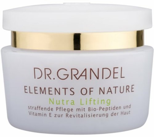 Dr Grandel Elements of Nature Nutra lifting cream 50 ml. Firming treatment with bio-peptides and Vitamin E for skin revitalization