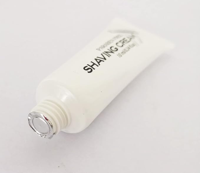 Pack of 48 Disposable Shaving Cream 10g/10ml/0.34fl.oz in Bulk Individually Wrapped Travel Size Hotel Toiletries Amenities