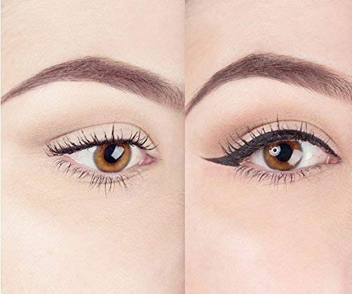 Winged Eyeliner Stamp by Lovoir, Waterproof Make Up, Smudgeproof, Long Lasting Liquid Eye liner Pen, Vamp Style Wing, 2 Wingliner Pens (Triple Pack Combo, Midnight Black)