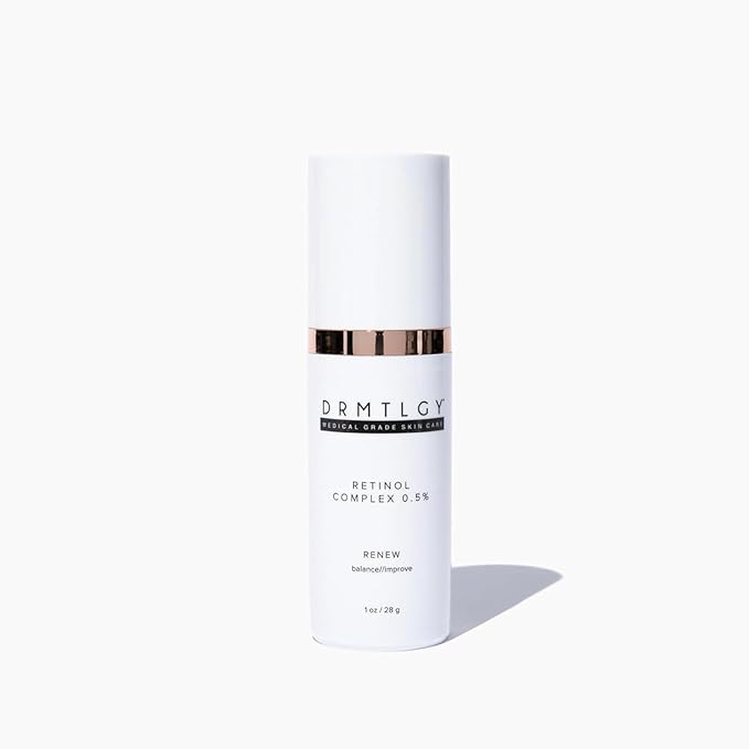 DRMTLGY 0.5% Retinol Serum for Face - Anti Wrinkle with Vitamin C and Vitamin E - Retin A Anti Aging Serum - Made in the USA 0.5% Resurfacing
