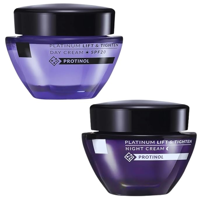 Platinum Day Cream and Night Cream- Anti Aging Anti Wrinkle Set of 2