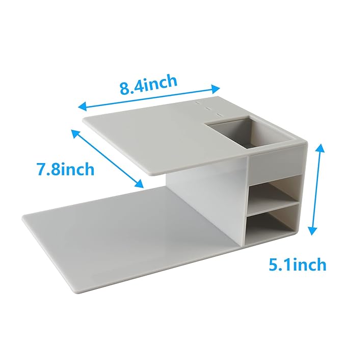 Eyelash Extension Neck Pillow With Acrylic Shelf Organizer Stand, Velvet Warm Lash Extension Grafting Pillow Makeup Tool Display Cabinet Shelves - Grey Shelf + Grey Pillow(Velvet Pillowcase Updated)