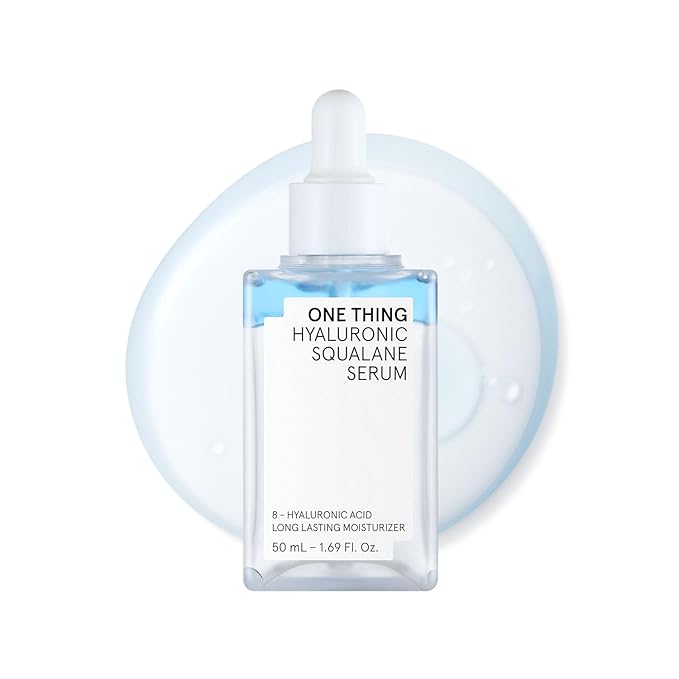 ONE THING Hyaluronic Squalane Serum (1.69 fl.oz / 50ml), Korean Skincare, Hyaluronic Acid, Moisturizing, Oil-moisture Balance, Moisture Inner Dry
