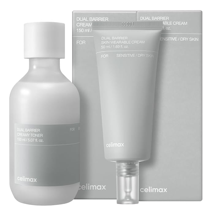 celimax Dual Barrier Creamy Toner & Long Lasting Cream Skincare Duo