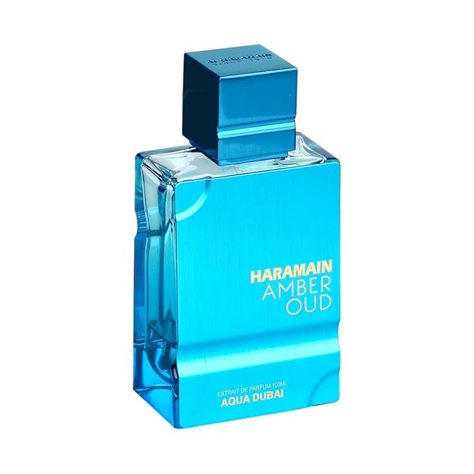 Al Haramain Amber Oud Aqua Dubai Extrait De Parfum Spray - Arabian Perfume for Women & Men - Arabic Cologne - Long Lasting Fruity Fragrance with Bergamot, Fruits, Amber, Musk - Eau De Parfum - 3.33 oz