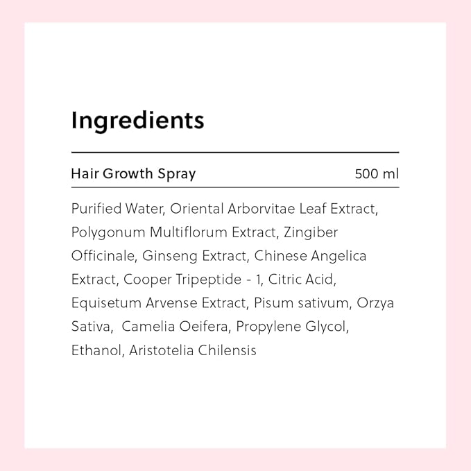 Advanced Hair Growth Oil Spray -Non-Greasy Hormone Free Formula - Promotes Thicker Natural Hair, Damage Repair, Loss Prevention, Ideal for Dry Scalp- ForHair