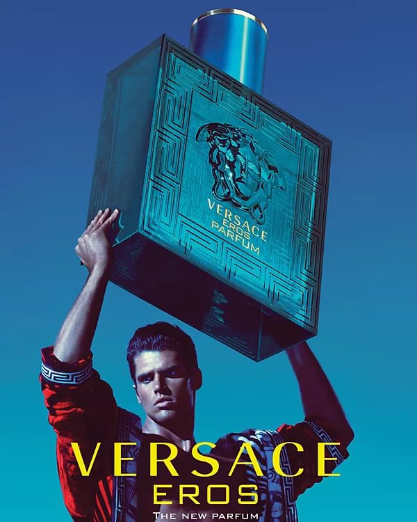 Versace Eros Parfum Spray for Men, 3.4 Ounce