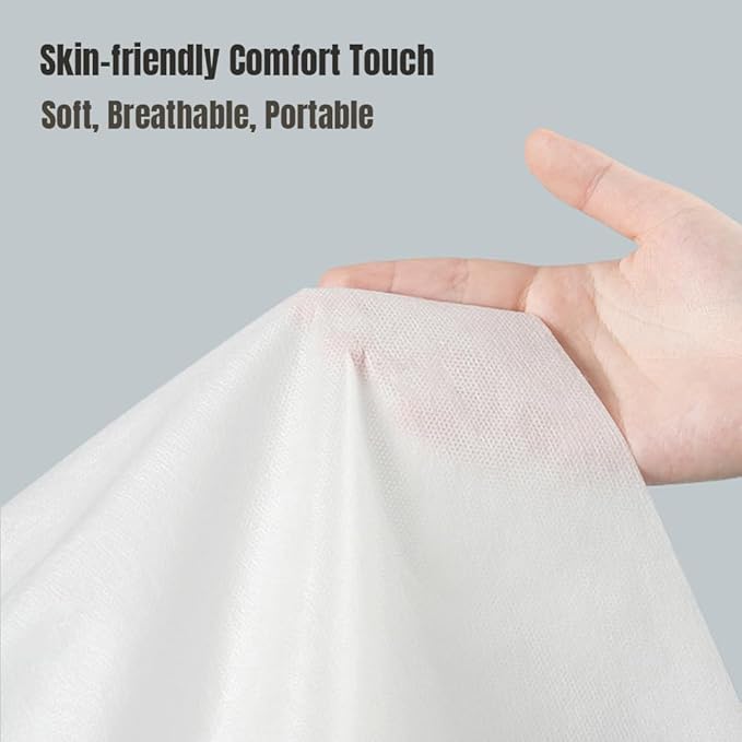 100 PCS Disposable Massage Table Sheets Spa Bed Covers 71"x31" -Non Woven Fabric Waterproof Protector for Waxing, Tattoo, Beauty Salon,Facial, Esthetician Table Bed (White)