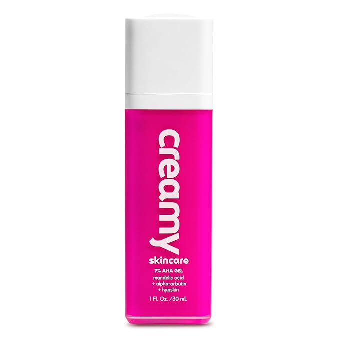 Creamy Skincare Blemish Control 7% Mandelic Gel, Acne and Dark Spot Remover for Face, Soothing Skin Care with Mandelic Acid, Alpha-Arbutin, Allantoin, and Hypskin, Gentle Formula 1 fl oz/30mL