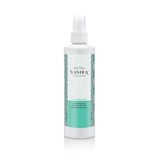 Italwax Vanira Pre waxing oil - 250ml / 8,45fl.oz - Special for SPA waxing procedure - Sandalwood aroma