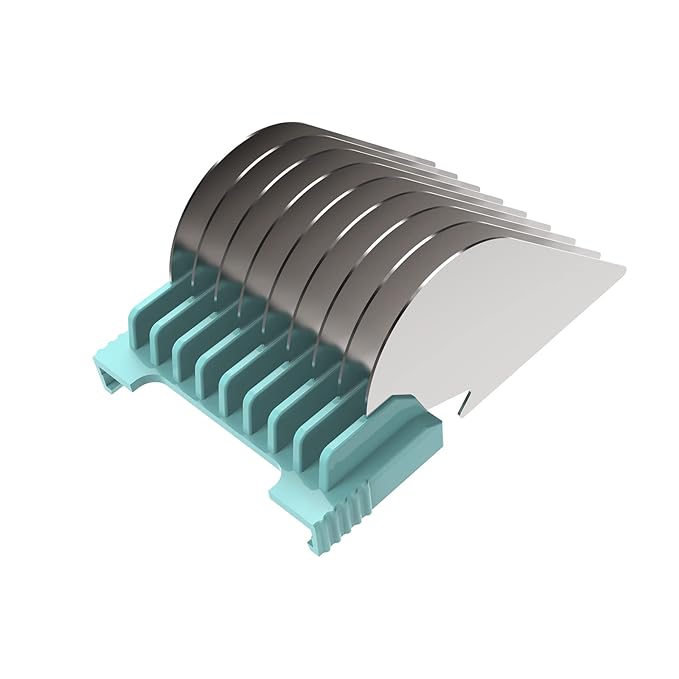 Animal Stainless Steel Clip Attachment Guide Comb Set for 5-in-1 Detachable Blade Pet, Dog and Cat Clippers (Not compatible with A5 style Detachable Blade)