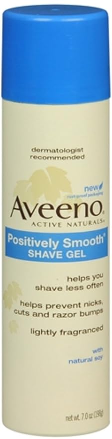 Aveeno Positively Smooth Shave Gel 7 oz (Pack of 2)