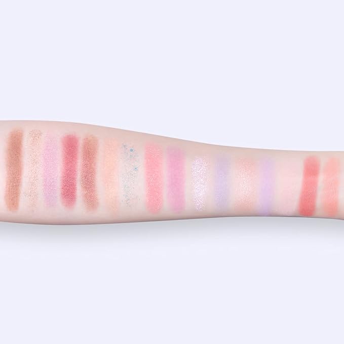 zeesea Egypt Eyeshadow Palette Maya Collection, Matte Shimmer Glitter Blendable High Pigmented 16 Shades Eye Makeup Palette (#08 CHERRY BLOSSOMS)