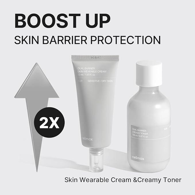 celimax Dual Barrier Creamy Toner & Long Lasting Cream Skincare Duo