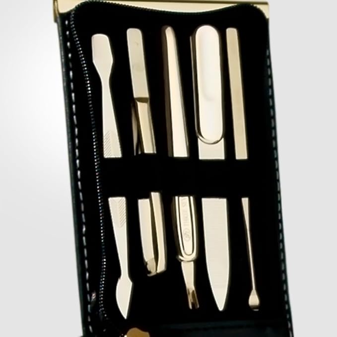 Korean Nail Clippers! World No. 1. Three Seven (777) Travel Manicure Grooming Kit Nail Clipper Set Made in Korea Since 1975 (970BG)