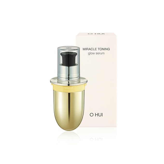 OHUI Miracle Toning Glow Serum | Travel Size Refill 20ml | Vitamin C Face Serum | Hyperpigmentation Treatment | Glowing Skin | Dullness| Hyaluronic Acid, AHA, PHA, Niacinamide | Korean Skin Care