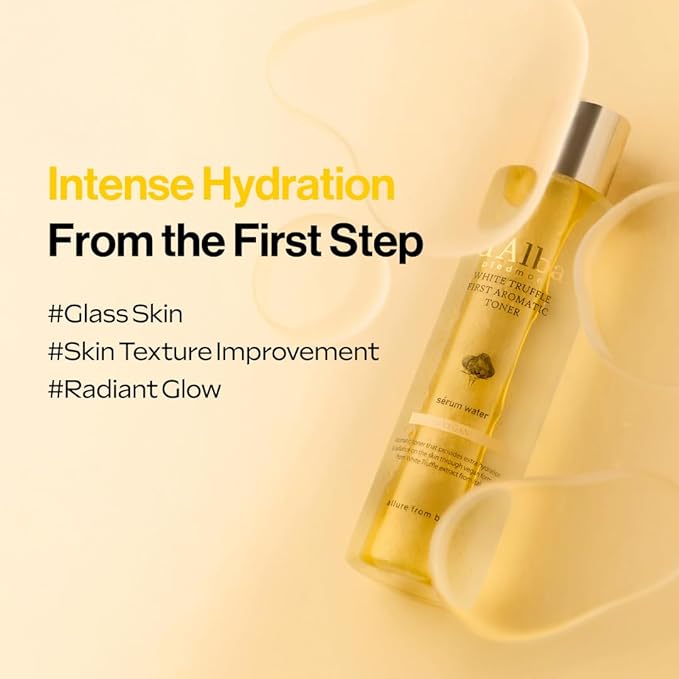 d’Alba Italian White Truffle First Aromatic Toner, Vegan Skincare, Gentle Hydrating Toner with White Truffles, Weakly Acidic Toner, Skin Texture Enhancement, Surfactant Free