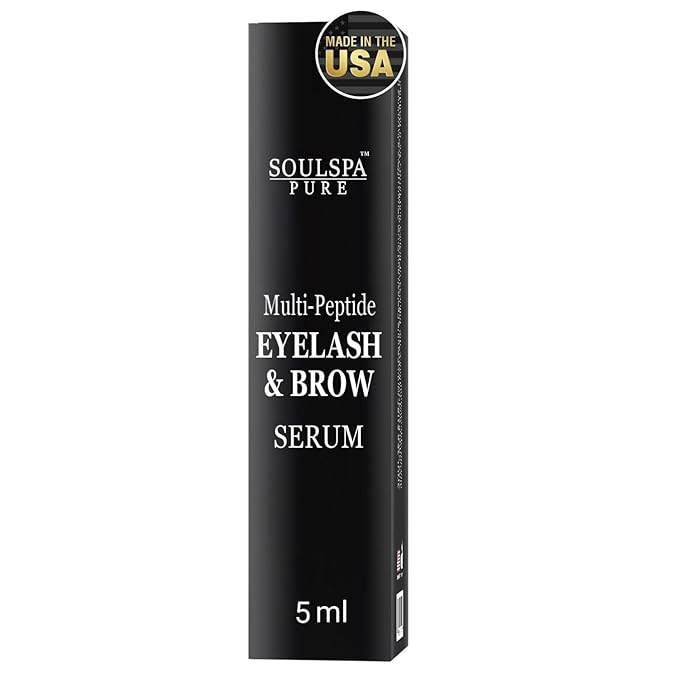 Eyelash Serum - Advanced Brow & Eye Lash Serum with Biotin & Peptides - Nourishing Serum & Eyelash Growth Serum & Conditioner - Promotes Thick, Healthy Eyelashes & Brows - 5 ML