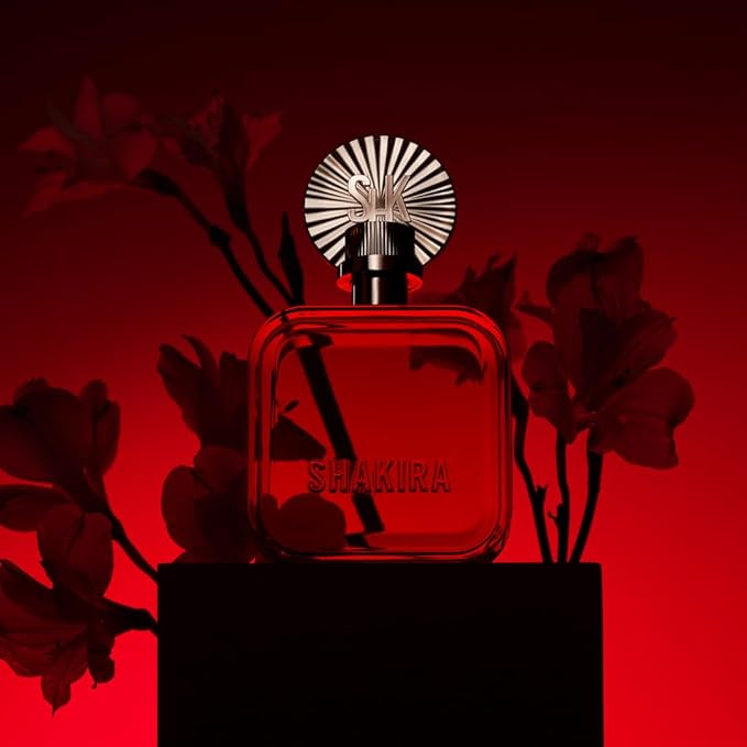 Shakira Perfumes - ROJO Eau de Parfum For Women - Long Lasting - Powerful, Sensual and Charming Scent - Floral, Spicy and Amber Notes - Ideal for Day Wear - 1.7 Fl. Oz