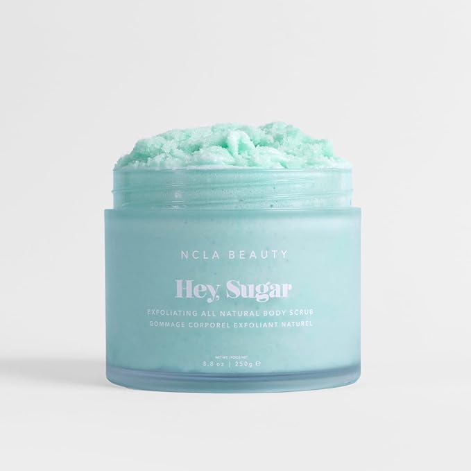 NCLA - Hey, Sugar Body Scrub | Smooth, Exfoliate, Hydrate Skin | Shea, Mango + Cocoa Butters | Vegan, Cruelty-Free, Clean Skincare (Amalfi Coast; 250g | 8.8 oz)