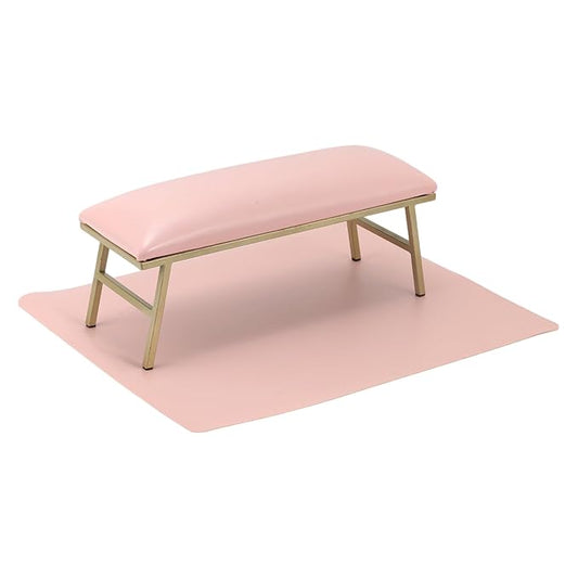 VOCOSTE 1 Set Arm Rest for Nails Tech, Non-Slip Nail Arm Rest, Manicure Hand Rest with Nail Table Mat, Hand Rest for Nails Tech, Nail Hand Rest, Pink