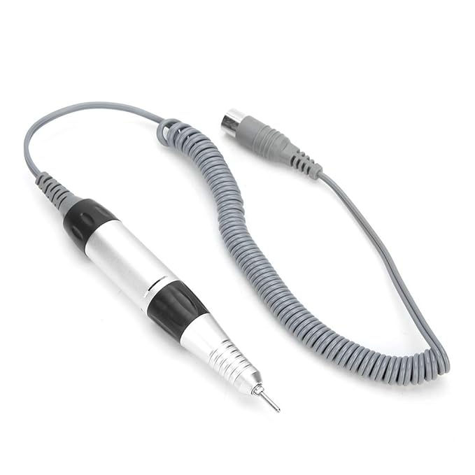 Nail Drill Handle, Nail Drill Handpiece Replacement Nails Professional 30000 RPM Electric Nail Drill Handle Handpiece Replacement Electric File Handpiece for Electric Nail Manicure