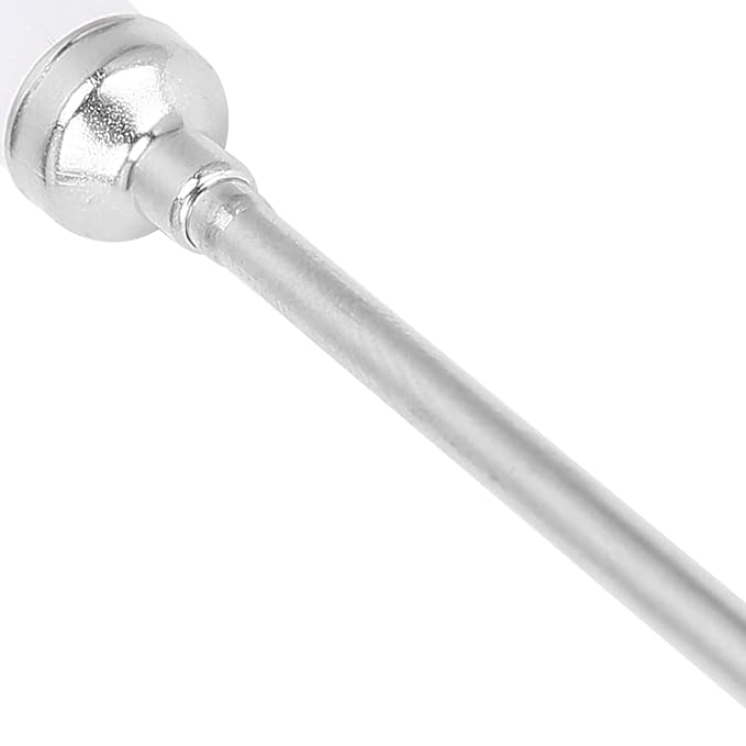 100pcs Nail Drill Bit Cleaning Brush - Nail Polishing Head Cleaner Stainless Steel Nail Head Cleaning Brush Nail Dust Brush Cleaner Manicure Tool Accessory for Manicure Pedicure(03)