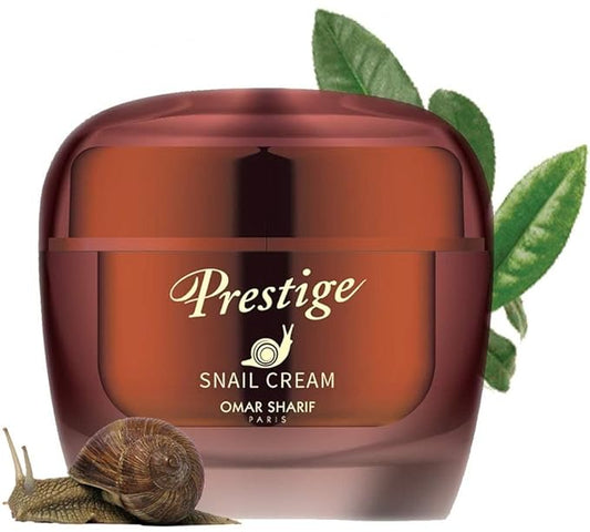 Omar Sharif Prestige All in One Snail Repair Cream 1.76oz(50g) Real Snail Formula Korean Cosmetic