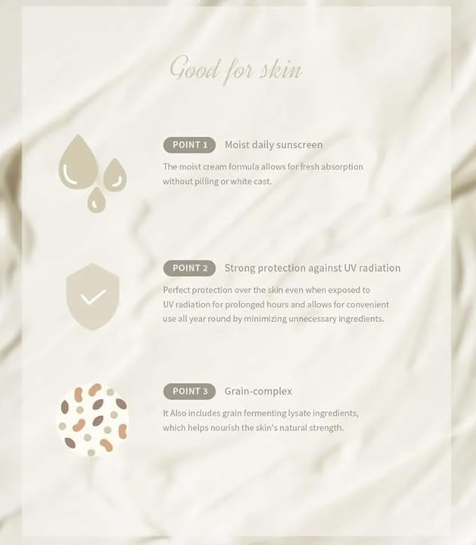 Original Relief Sun: Rice + Probiotics (SPF50+ PA++++) Sunscreen 50ml | Korean | No White Cast | With Mini Travel Size Tube